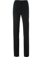 Blumarine Slim Fit Trousers, Women's, Size: 44, Black, Viscose/acetate/spandex/elastane/silk