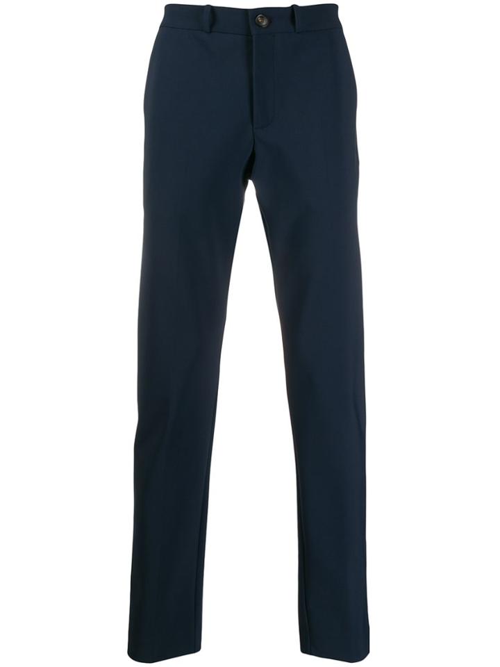 Rrd Striped Straight-leg Chinos - Blue