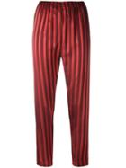 Forte Forte Sttriped Trousers, Women's, Size: I, Red, Viscose/polyester
