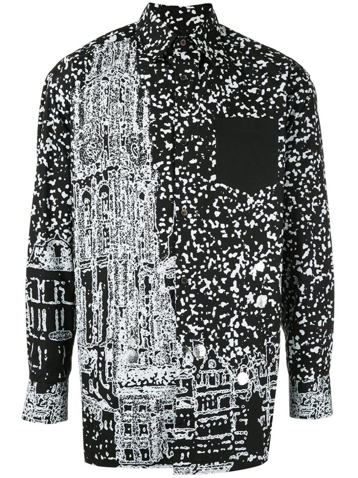 Th X Vier Antwerp Photo-effect Print Shirt - Black