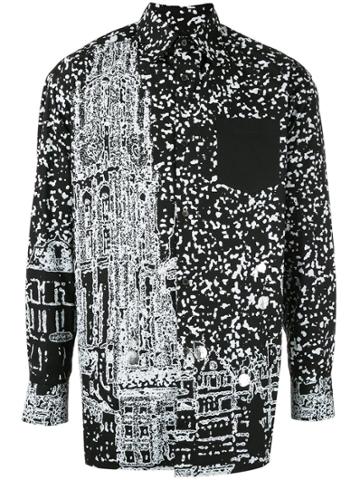 Th X Vier Antwerp Photo-effect Print Shirt - Black