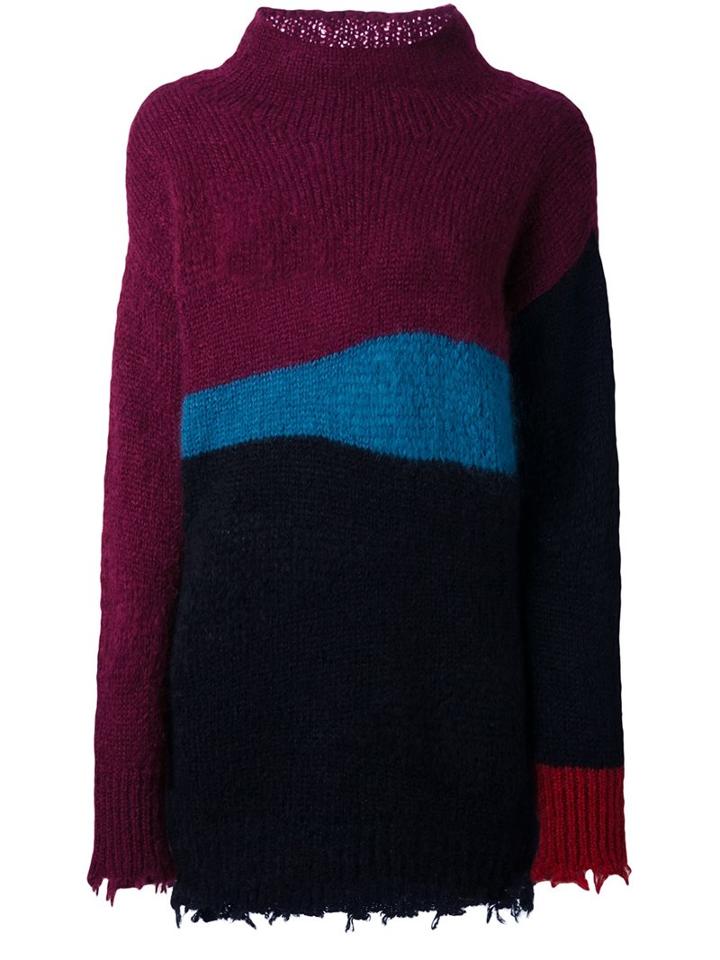 Etro High Neck Jumper, Women's, Size: 40, Purple, Polyamide/mohair