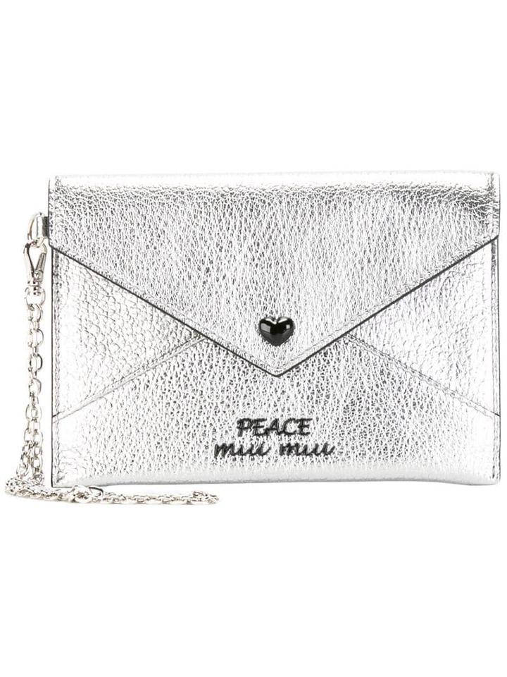 Miu Miu Envelope Coin Purse - Grey