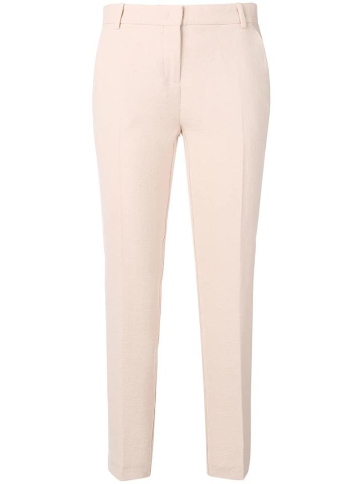 Pinko Cropped Skinny Trousers - Neutrals
