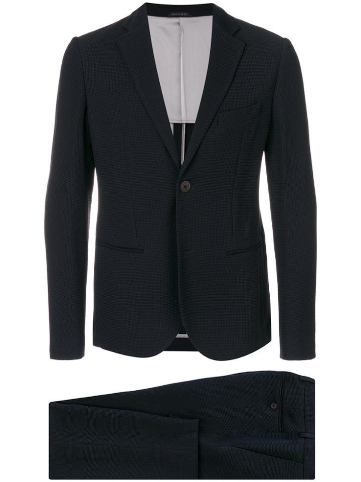 Giorgio Armani Checked Blazer - Blue
