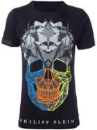 Philipp Plein 'rainbow Colors' T-shirt, Men's, Size: Xl, Black, Cotton
