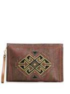 Etro Paisley Geo-print Clutch Bag - Brown
