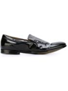 Premiata Distressed Slippers, Men's, Size: 8.5, Black, Calf Leather