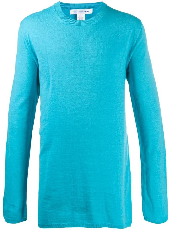 Comme Des Garçons Shirt Longline Jumper - Blue