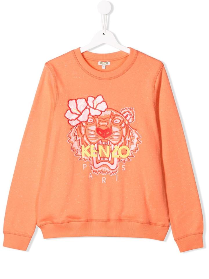 Kenzo Kids Teen Embroidered Sweatshirt - Orange