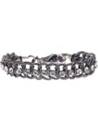 Emanuele Bicocchi Gem Bracelet, Women's, Metallic, Silver/glass Fiber