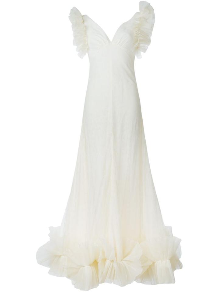 Alexander Mcqueen Ruffled Tulle Evening Dress