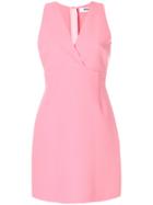 Msgm Sleeveless Mini Wrap Dress - Pink & Purple