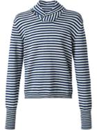 Rrl Striped Shawl Neck Jumper
