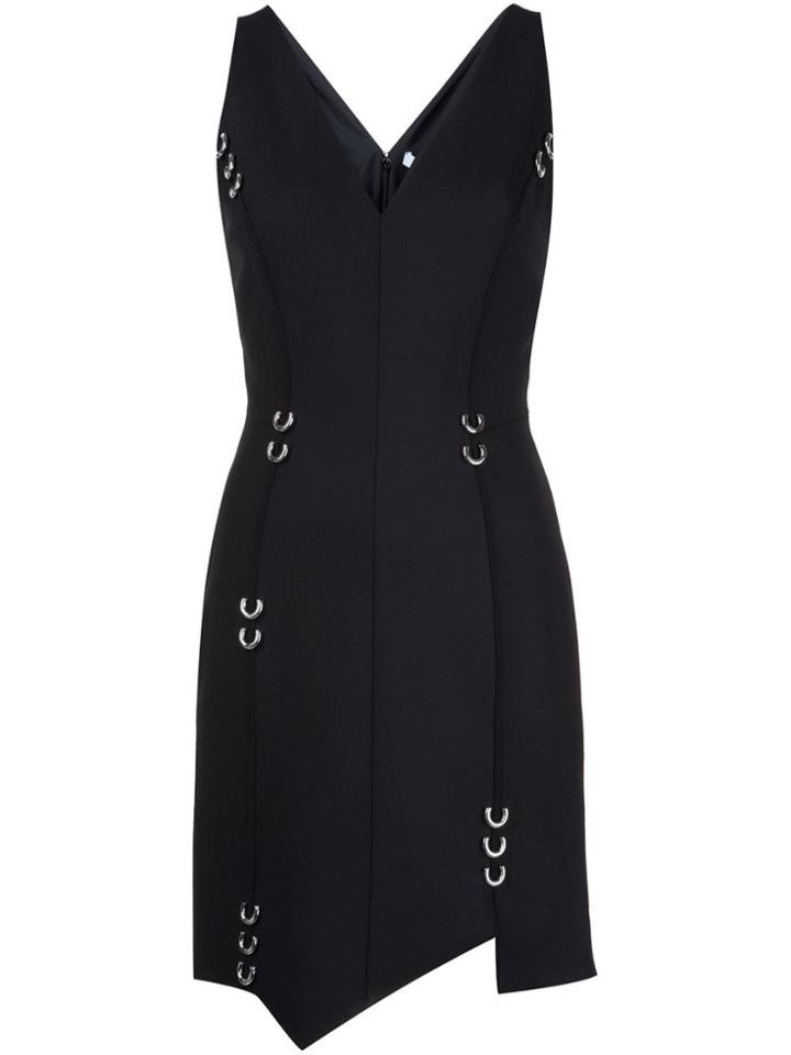 Mugler Metallic Loop Detail Dress - Black