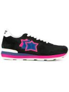 Atlantic Stars Lace-up Panelled Sneakers - Black