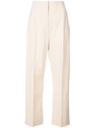 Jacquemus High Waisted Flared Trousers - Brown