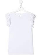 Stella Mccartney Kids Ruffle Sleeve Shirt - White