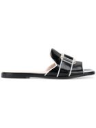 Pollini Buckle Front Sandals - Black
