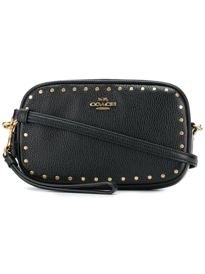 Coach Studded Clutch Bag - Black