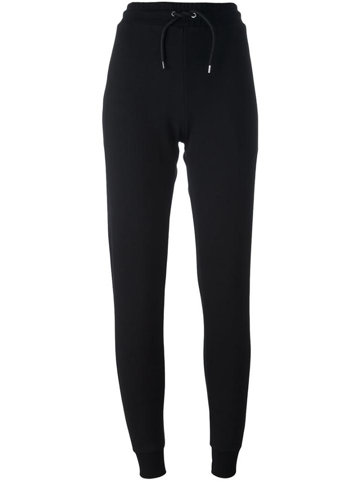 Mcq Alexander Mcqueen Glyph Logo Track Pants, Women's, Size: Small, Black, Cotton