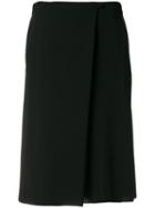 Armani Collezioni - Pleated Midi Skirt - Women - Polyamide/viscose - 42, Black, Polyamide/viscose