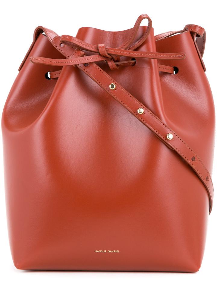 Mansur Gavriel - Bucket Shoulder Bag - Women - Leather - One Size, Brown, Leather