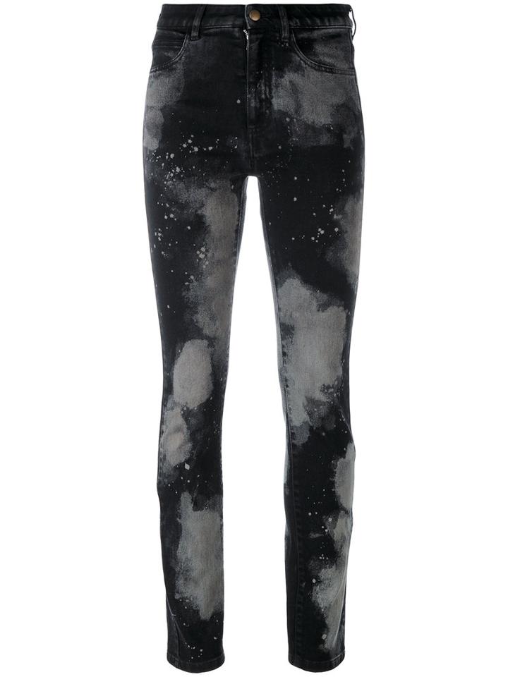 Melampo - Distressed Jeans - Women - Cotton/spandex/elastane - 42, Black, Cotton/spandex/elastane