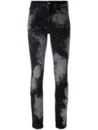 Melampo - Distressed Jeans - Women - Cotton/spandex/elastane - 42, Black, Cotton/spandex/elastane