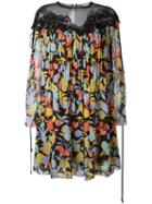 Chloé Fruit Print Dress, Women's, Size: 34, Black, Silk/cotton/polyester