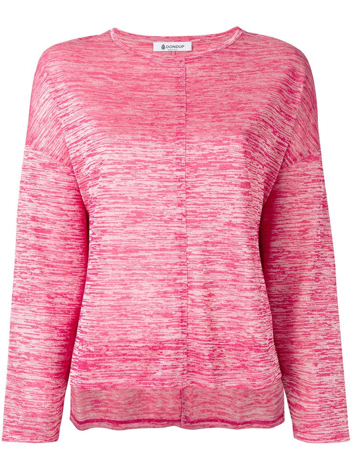 Dondup Flared Sweatshirt, Women's, Size: Large, Pink/purple, Viscose/polyester/nylon