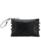 Red Valentino Buckled Clutch - Black