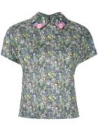 Olympia Le-tan - Floral Print Shirt - Women - Cotton - 36, Cotton