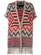 Woolrich Seasonal Pattern Cape, Women's, Nude/neutrals, Acrylic/alpaca/virgin Wool