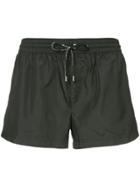 Dolce & Gabbana Drawstring Fitted Swim Shorts - Black