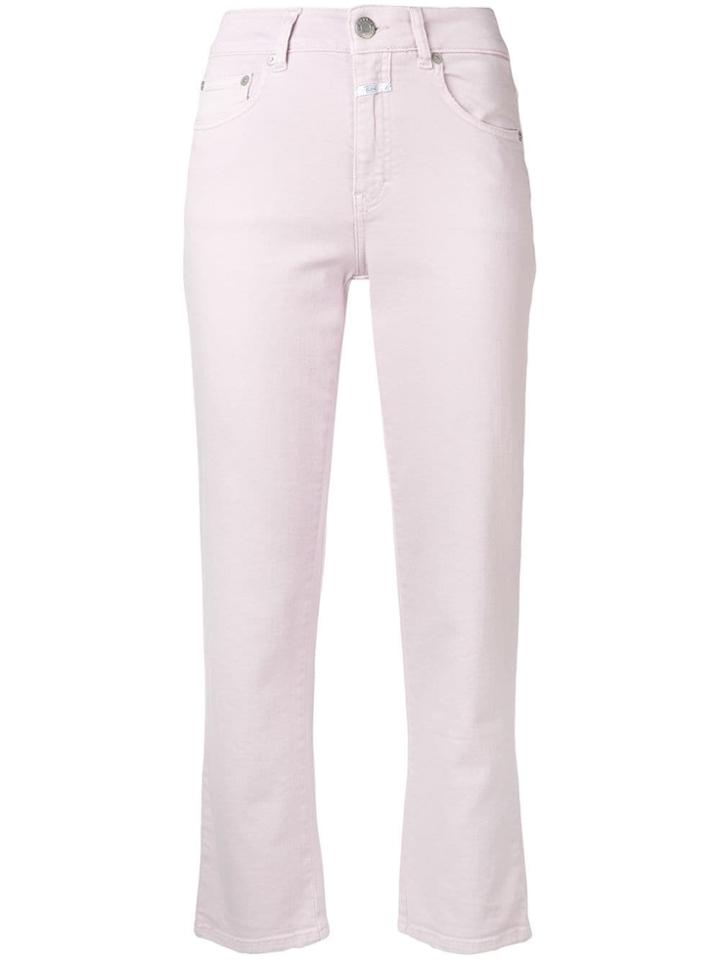 Closed Slim Fit Cropped Jeans - Purple