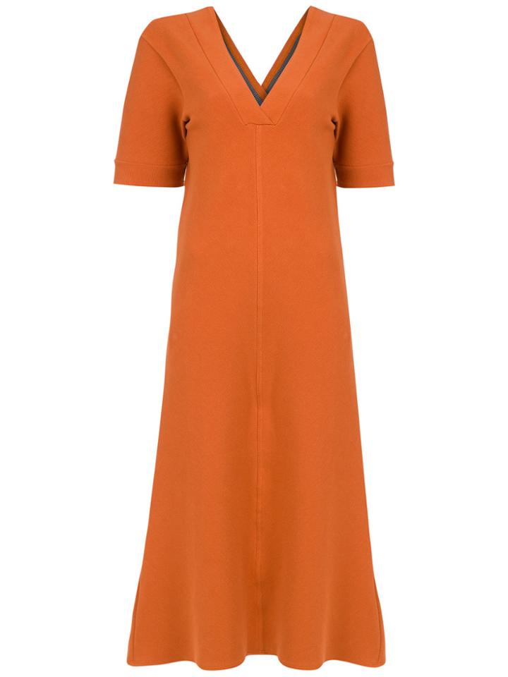Alcaçuz Vestido Coral - Yellow & Orange