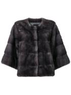 Liska Padded Fur Jacket - Grey