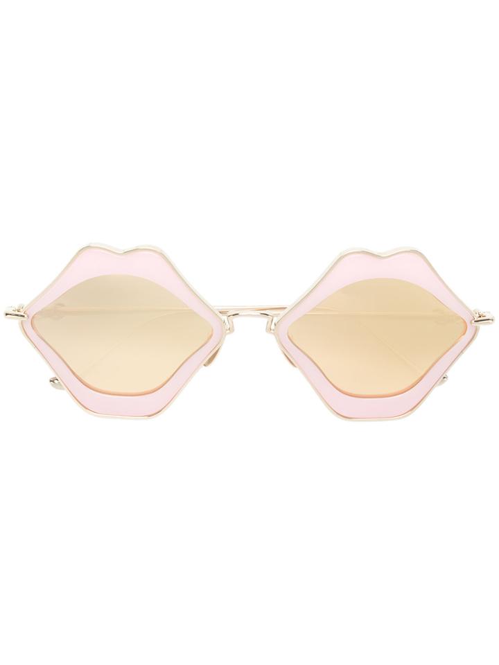 Chrome Hearts Oversized Sunglasses - Pink & Purple