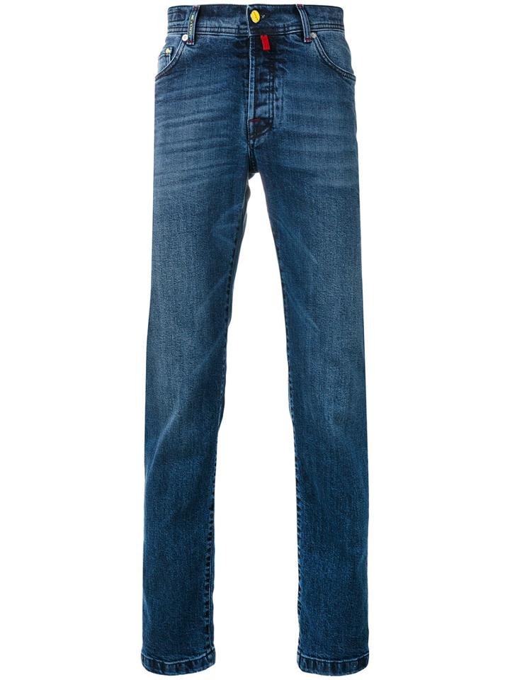 Kiton - Slim-fit Jeans - Men - Cotton/spandex/elastane - 35, Blue, Cotton/spandex/elastane