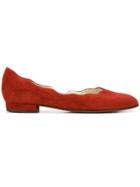 Salvatore Ferragamo Flat Ballerina Shoes - Red