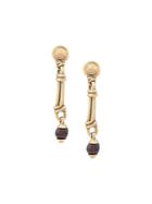 Goossens Knot Drop Earrings - Gold