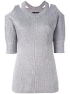 Zoe Jordan 'aristotle' Cold Shoulder Sweater - Grey