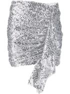In The Mood For Love Emely Sequin Skirt - Silver