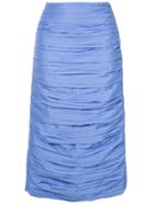 Irene Pleated Midi Skirt - Blue