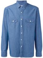 Salvatore Piccolo Denim Shirt, Men's, Size: 41, Blue, Cotton