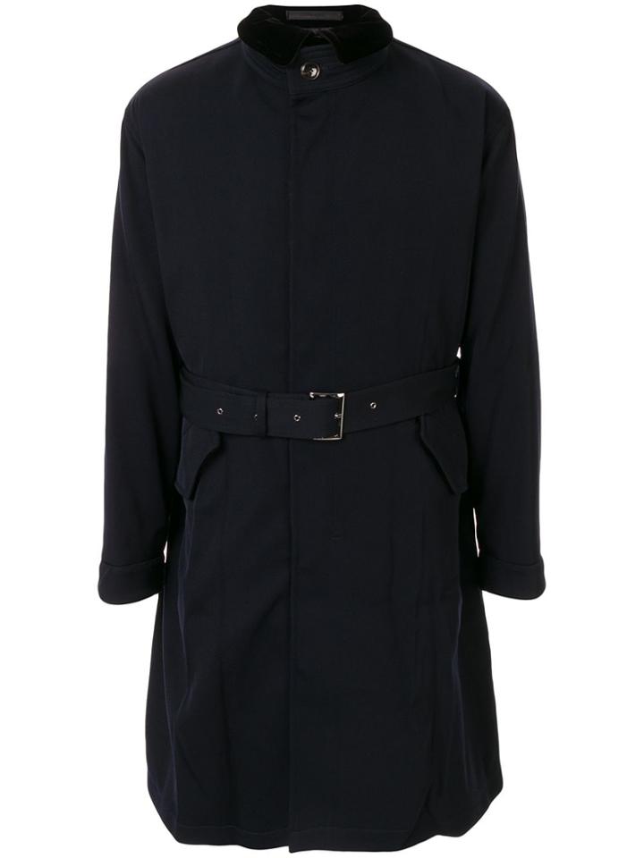 Giorgio Armani Belted Trench Coat - Black