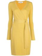 Diane Von Furstenberg Linda Wrap Dress - Yellow