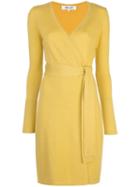 Diane Von Furstenberg Linda Wrap Dress - Yellow