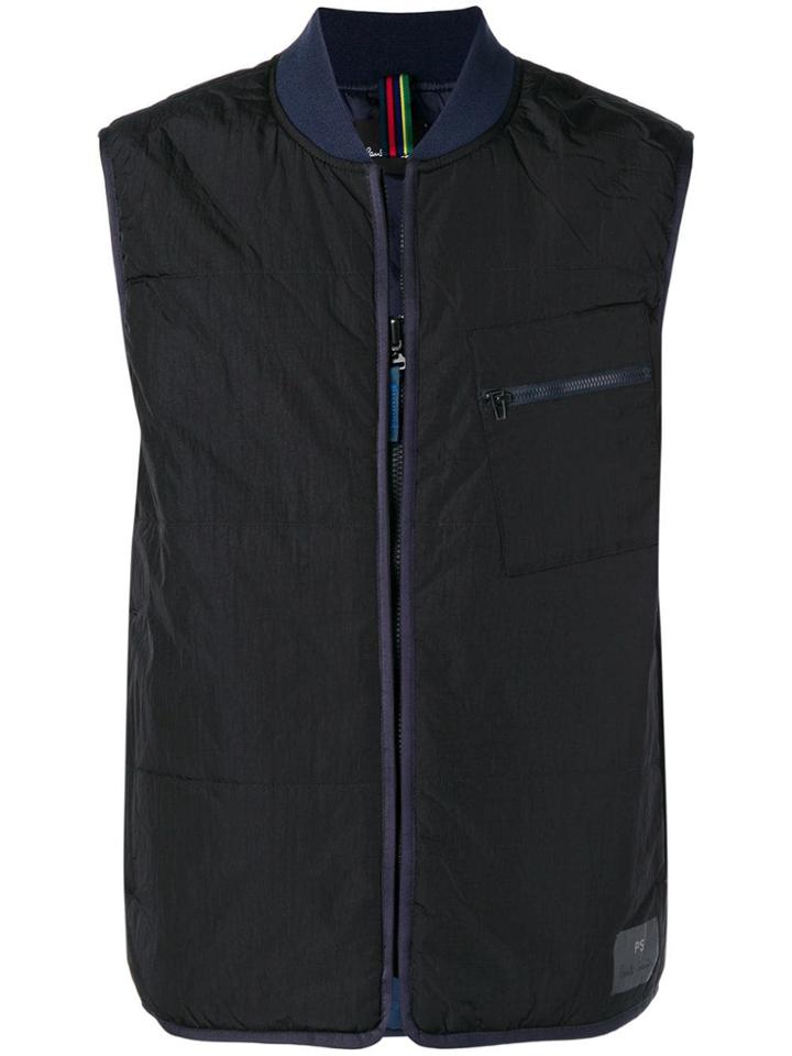 Ps By Paul Smith Fitted Gilet - Black